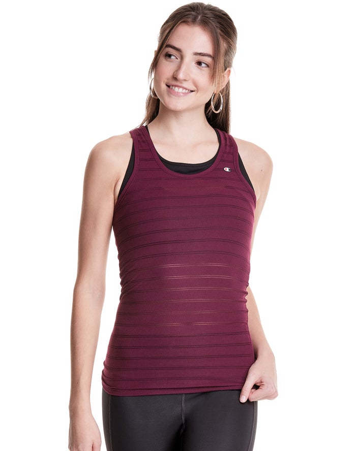 Champion Tanktop Dames - DonkerPaars - Ribbed Racerback ( 413678-WOH )